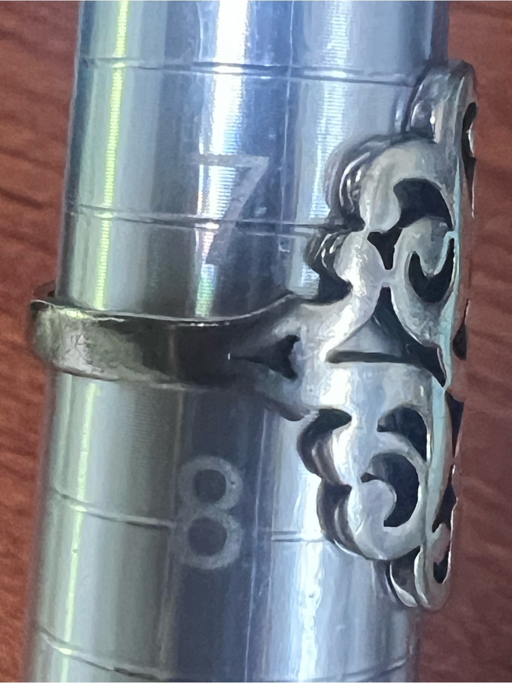 James Avery Sterling Silver Filigree Retired Ring - Picture 6 of 6